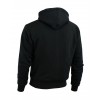 MENS BLACK SOFT FLEECE MOTORBIKE HOODIE